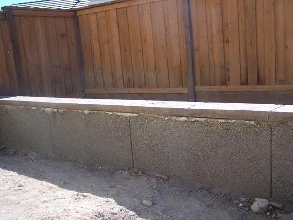 Sierra Design Concrete Retaining Walls project